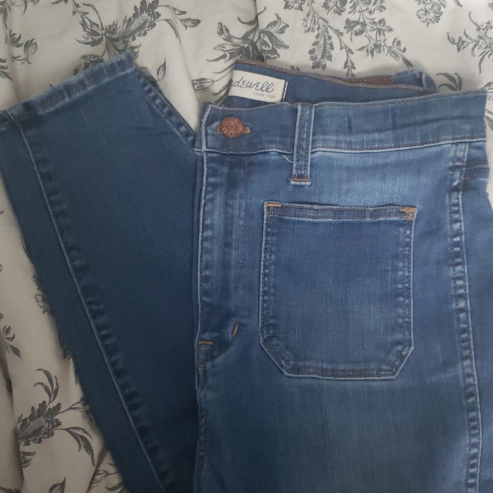 Madewell highwaisted sailor jeans